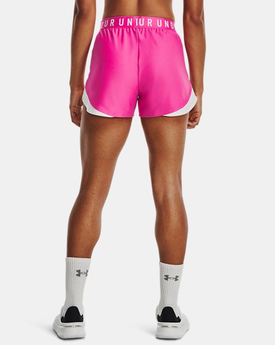 Women's UA Play Up 3.0 Shorts, Pink, pdpMainDesktop image number 1